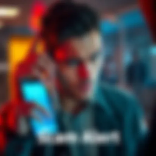 A worried person receiving a phone call, showing concern about a scam involving fake police and Ledger wallet verification.