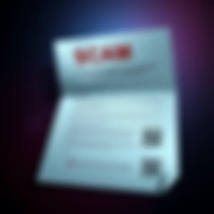 A scam letter printed on thick paper claiming to provide a security update for Ledger Wallets, featuring grammatical errors and a QR code, with a warning about its authenticity.