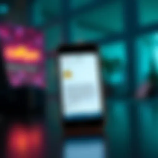 A warning graphic showing a smartphone with a fake SMS message claiming to be from CoinSpot, emphasizing caution against scams.