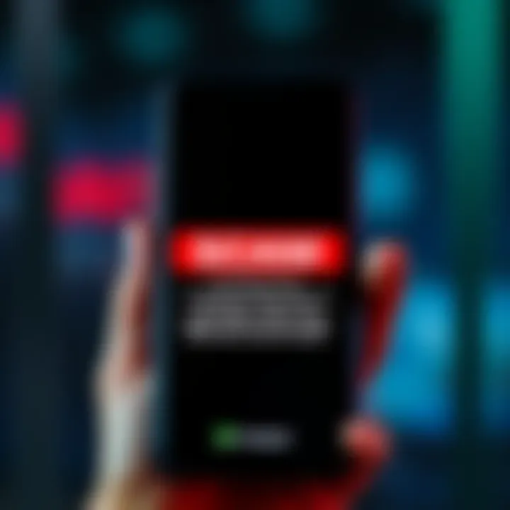A mobile phone displaying a scam text message about a Coinbase API key and Ledger device, warning the recipient to be cautious.