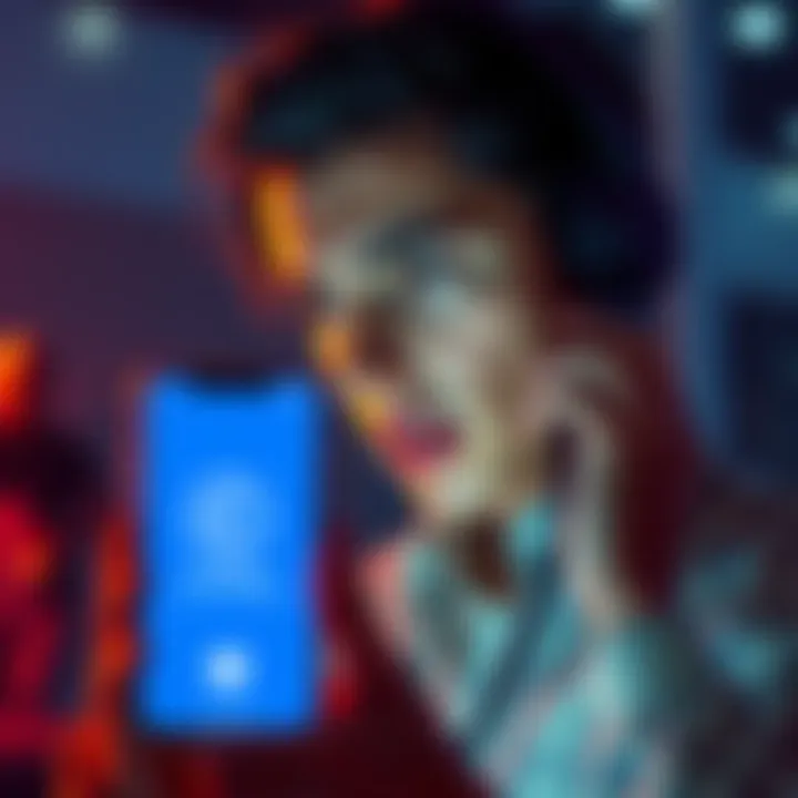A person on the phone with a concerned expression, receiving a scam call while looking at a Coinbase app on their phone.