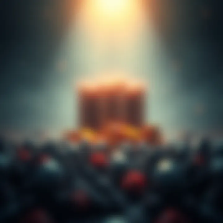 A visual representation of one million scarce assets against the backdrop of a historical timeline, signifying a critical moment in economic history.