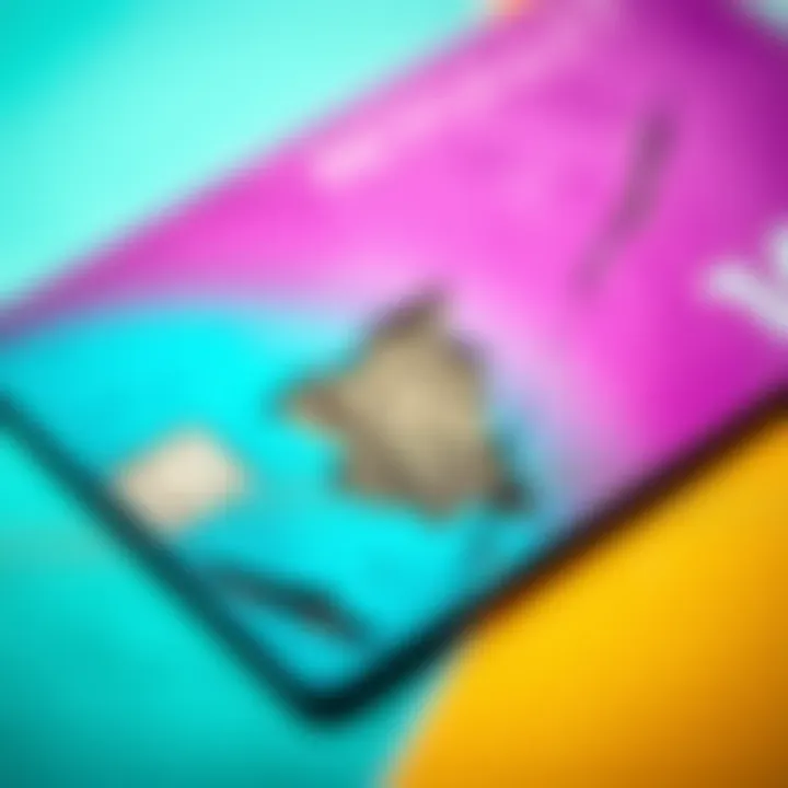 A close-up of a scratched Revolut card showing visible wear on the surface