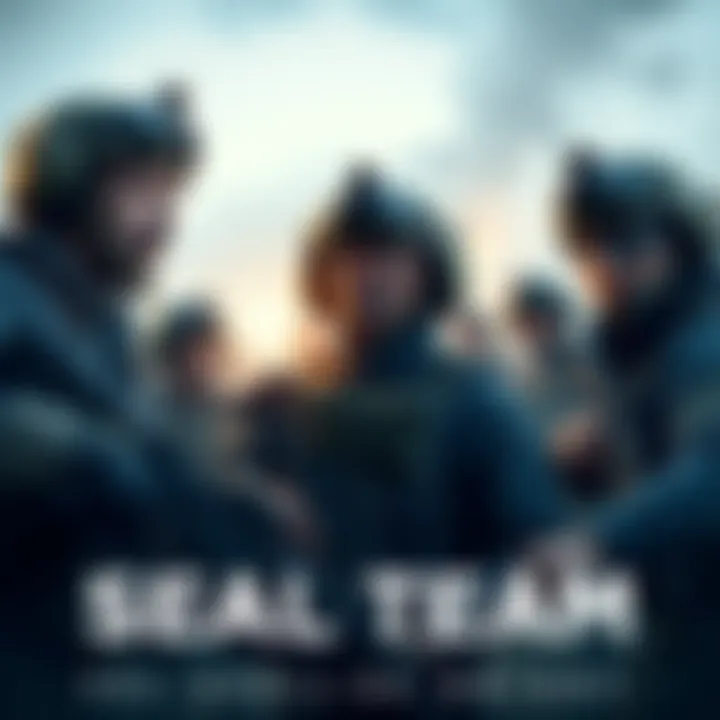 Main characters from the show 'Seal Team' in a tense military scene, showing their struggles and conflicts