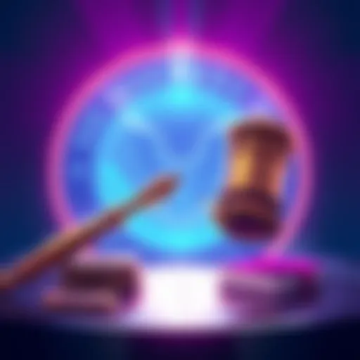 An illustration of XRP logo with a gavel, indicating the SEC's classification of XRP as a digital commodity