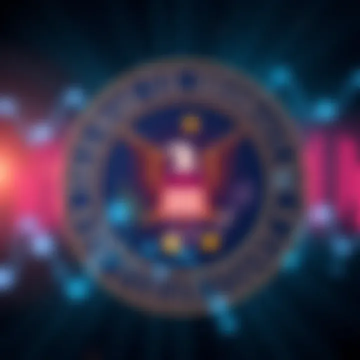 Graphic showing the SEC logo with various cryptocurrency symbols labeled Clean 16