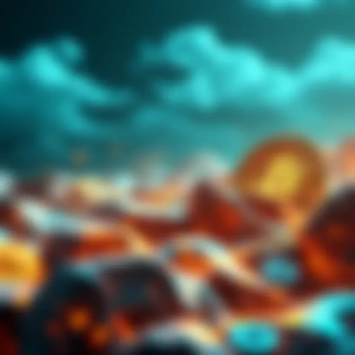 A digital representation of the cryptocurrency landscape reshaped by SEC regulations, symbolizing transparency and compliance