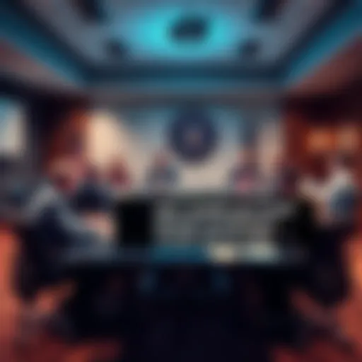 SEC officials discussing new rules to support investors at a conference room table