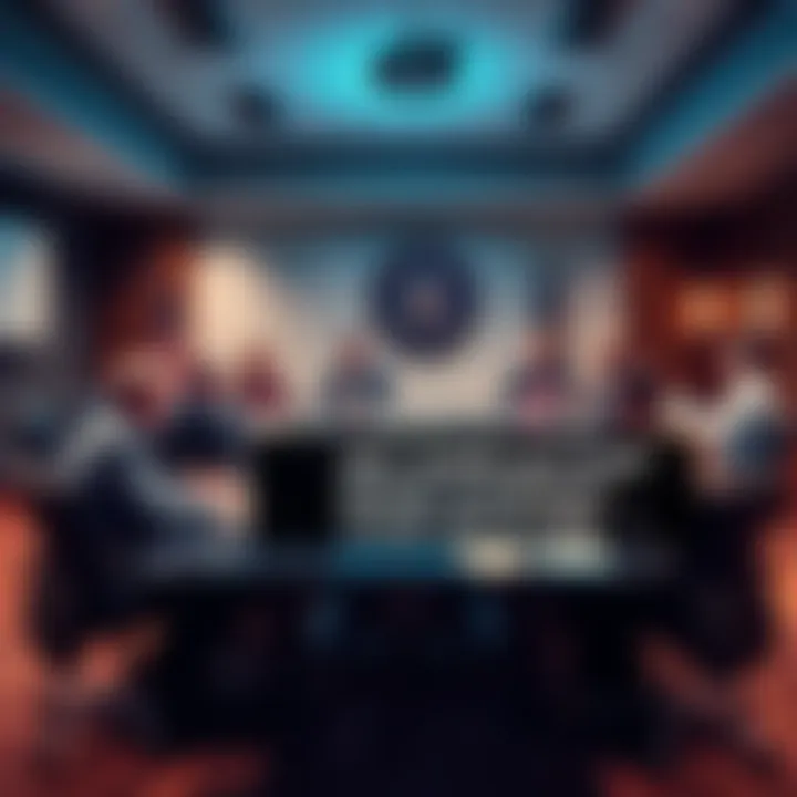 SEC officials discussing new rules to support investors at a conference room table