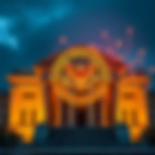 The SEC building with a digital token graphic overlay, symbolizing a shift in regulation practices.