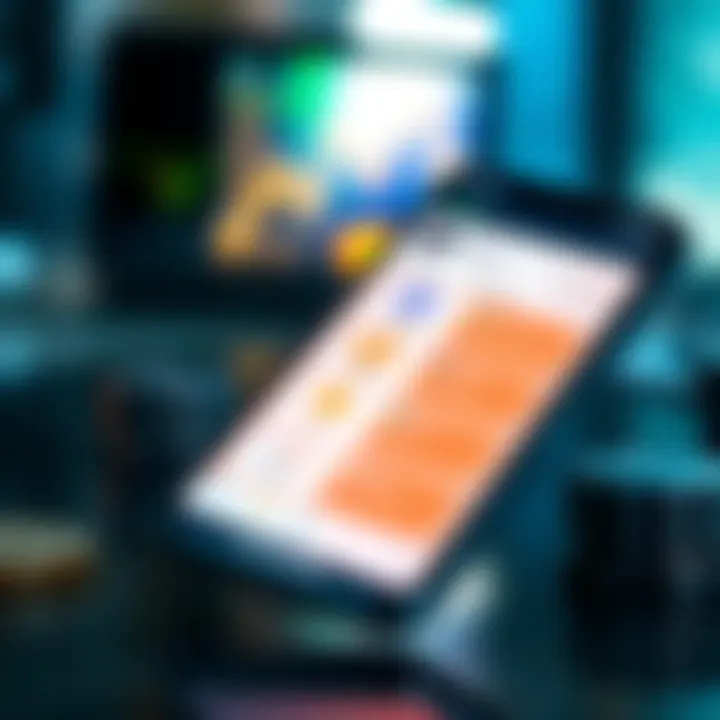 A modern digital wallet displayed on a smartphone screen, showing various cryptocurrency options, symbolizing the rise of the second wallet among investors in 2026.