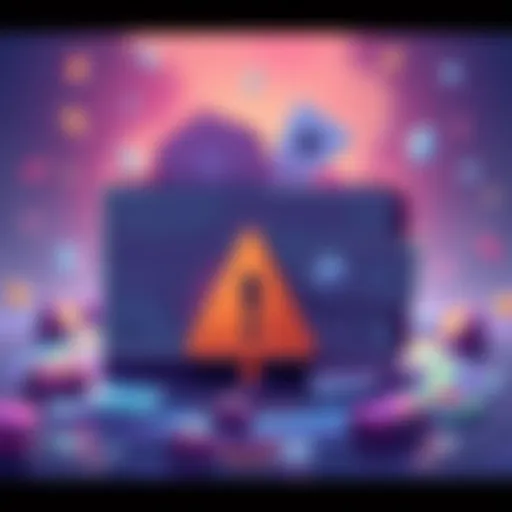 Illustration of a Yoroi wallet with missing assets and a warning sign, symbolizing the SecondFi whitehat exploiter case