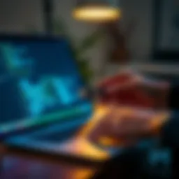 A person securing a Cake Wallet backup using a USB drive and Tails OS on a laptop