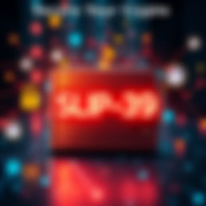 A visual representation of a secure cryptocurrency wallet with SLIP-39 written on it, surrounded by digital security icons.