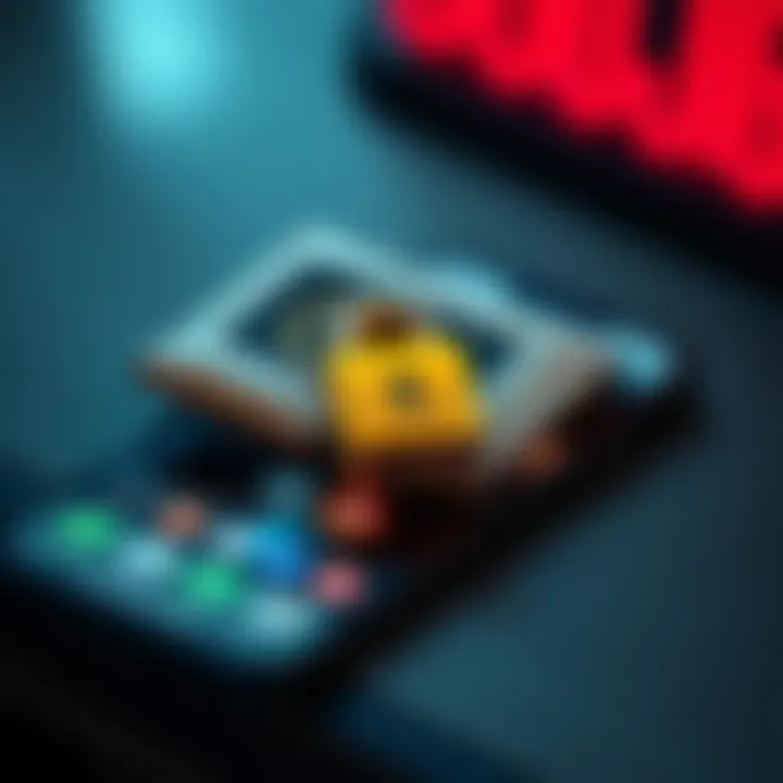 A mobile phone displaying various self-custodial crypto wallets with a lock symbol representing security.