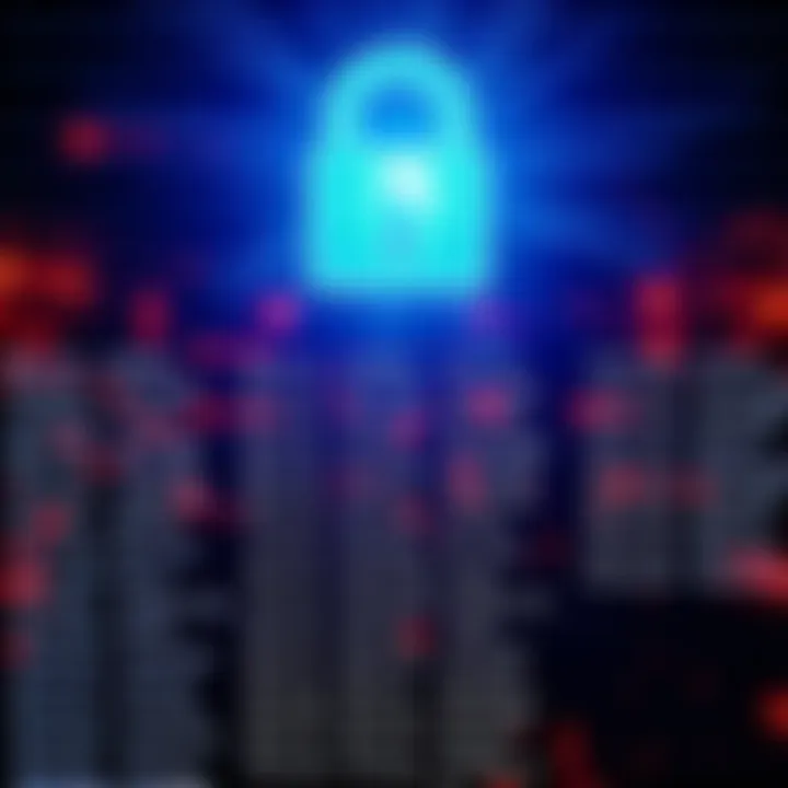 A graphic showing a long list of words for creating secure passphrases, with a lock symbol in the background.