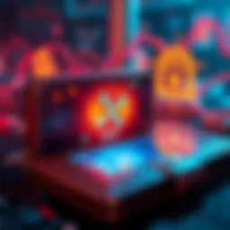 A digital wallet showing XRP and security symbols for safe storage