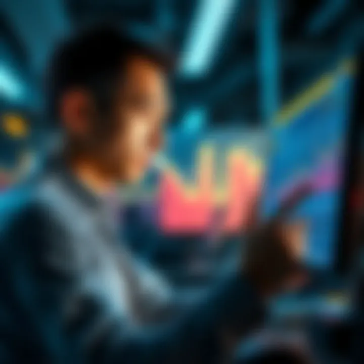 How to Secure Your Unverified Balance A person looking at a screen with a worried expression, analyzing mining statistics and balances, symbolizing concern over unverified digital assets, featuring a bright and reassuring background.