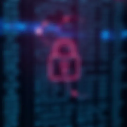 A digital lock symbol overlaying a numbered list of BIP39 words, representing secure storage methods for seed phrases.
