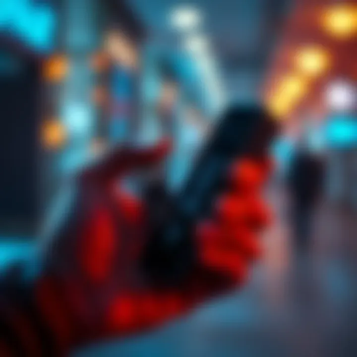 Security keys for login A person holding a security key and smartphone, representing secure login methods for online accounts