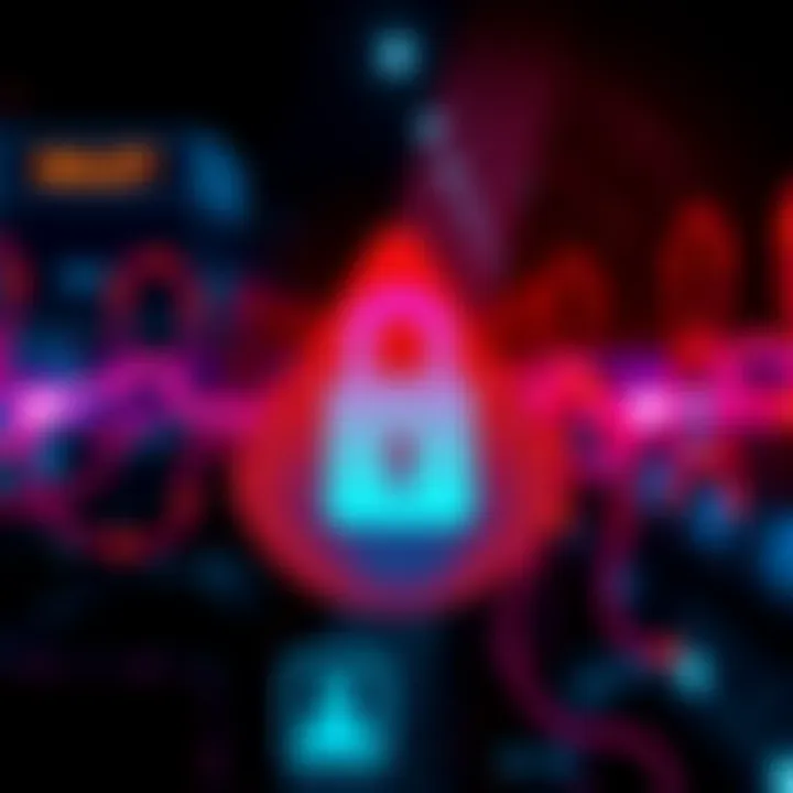 Graphic showing a warning sign with a lock and wallet icon, symbolizing the security risk with TosiDrop's old domain.
