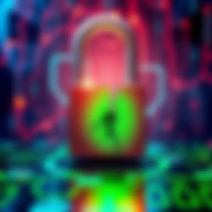 Visual representation of a digital lock being broken, symbolizing a security breach and financial theft within a platform.