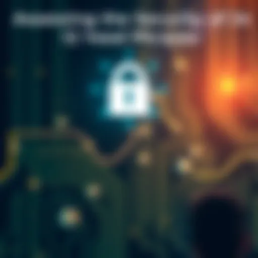 A person is thinking about the security of 12 and 24 word seed phrases, with a padlock symbol and quantum computer in the background.