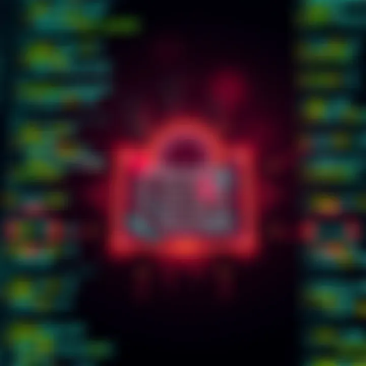 A visual representation showing a secure lock symbol overlaid on a digital code background, emphasizing the importance of seed phrases in digital security.