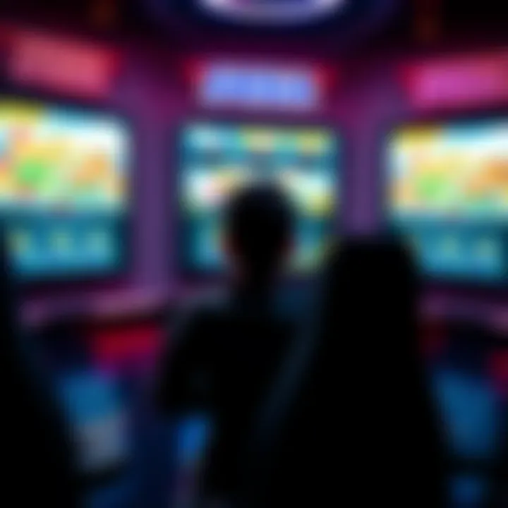 A person playing SEGA Strike Fighter on VisionPro, surrounded by three screens showcasing the game graphics, recalling nostalgic arcade gaming experiences.