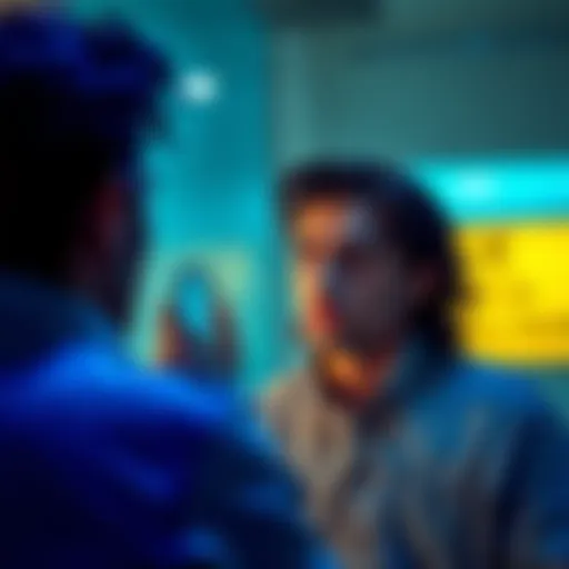 A person looking in a mirror, pondering their thoughts and feelings, symbolizing self-awareness in modern life.