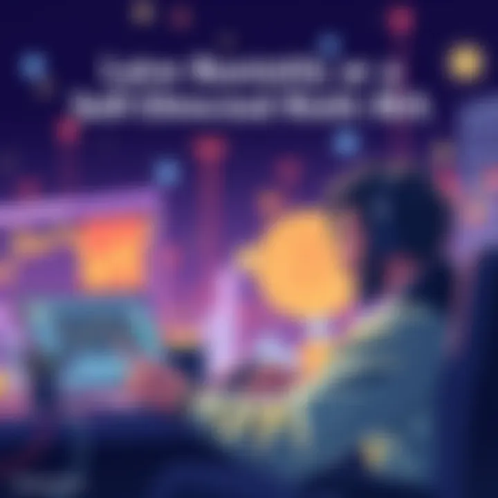 Navigating Bitcoin Investments with a Self-Directed Roth IRA Conceptual illustration of a person analyzing Bitcoin trends while managing a Self-Directed Roth IRA