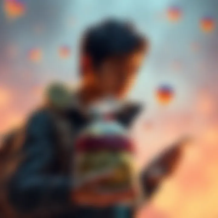 Seller Sells All Coins A person holding a bag of coins with a thoughtful expression, humorously predicting a price surge in the background