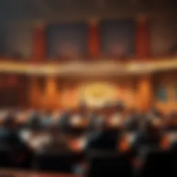 Senate Banking Committee members vote on the Clarity Act in a meeting room