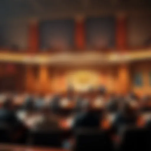 Senate Banking Committee members vote on the Clarity Act in a meeting room