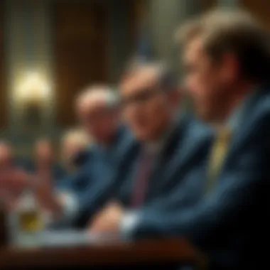 Senate Democrats questioning Howard Lutnick about Tether links during a hearing