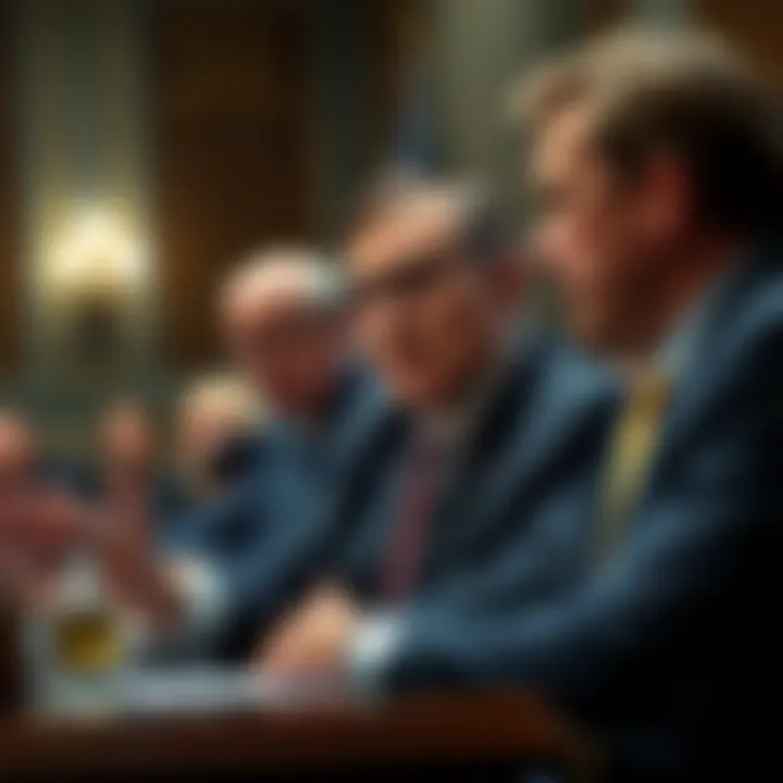 Senate Democrats questioning Howard Lutnick about Tether links during a hearing