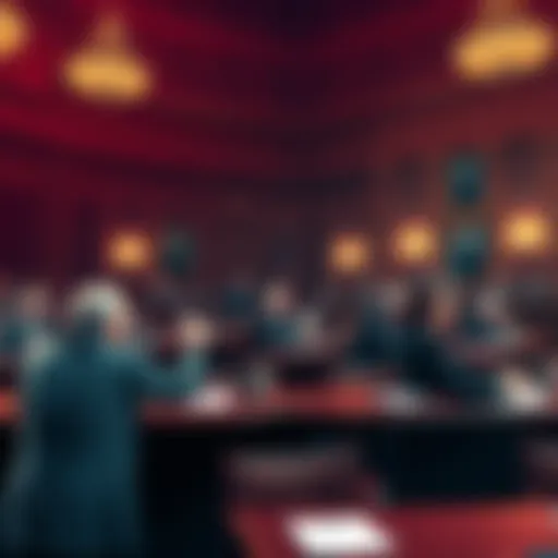 Senators casting votes on the CLARITY Act in a legislative session