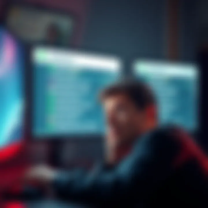 Shakepay privacy concern A concerned user looking at a computer screen showing Shakepay referral links with names revealed