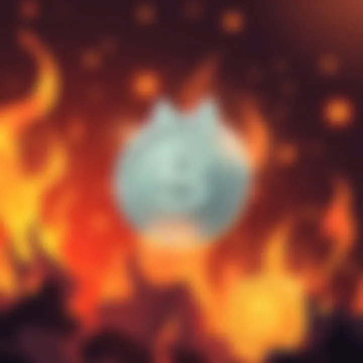 Illustration showing flames and Shiba Inu coin symbols representing the 172% increase in SHIB burns fueled by major exchanges.