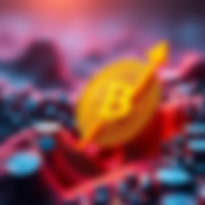SHIB coin graphic showing a significant rise, indicating it has crossed the 100 trillion mark, with a bullish trend arrow