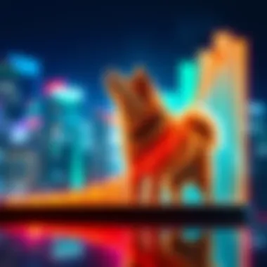 A graph showing an upward trend for Shiba Inu coin, representing potential growth in value during Uptober.