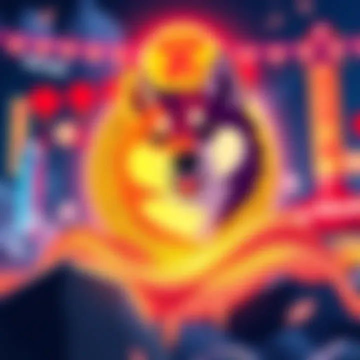 Shiba Inu Coin graphic Illustration showing Shiba Inu Coin symbol with a clear fixed supply message