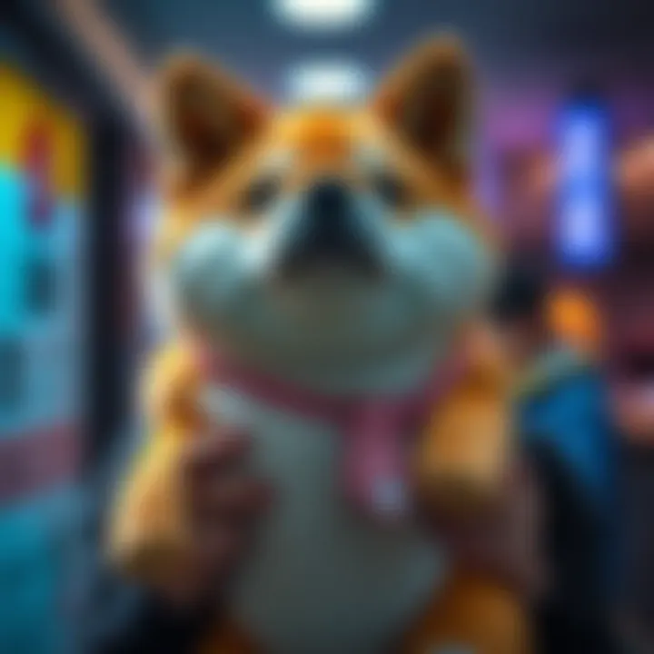 A person looking frustrated while holding a Shiba Inu stuffed toy, suggesting dissatisfaction with the project.