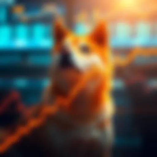 A chart showing a Golden Cross pattern indicating a potential price surge for Shiba Inu with an upward trend line.