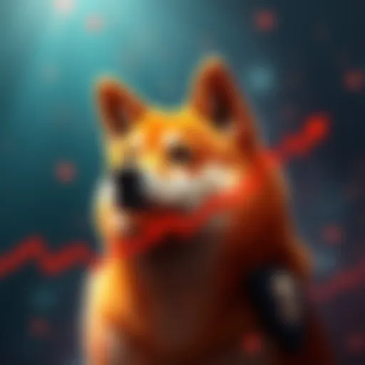 Graph showing the price bounce of Shiba Inu cryptocurrency, indicating potential rise towards $0.00001