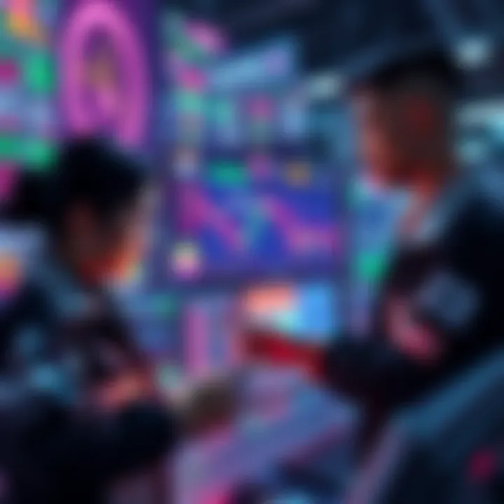 Shift to USDC Traders looking at USDC trading options on a digital platform, representing a move away from USDT.