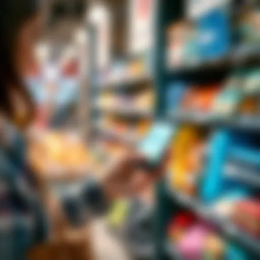 A shopper makes a payment using Apple Pay with a Revolut Mastercard at a Colruyt store while another payment method shows an error