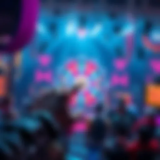 A player clicks on the diamond icon on the top bar for quick access to the diamond wheel, with the event overview in the background.