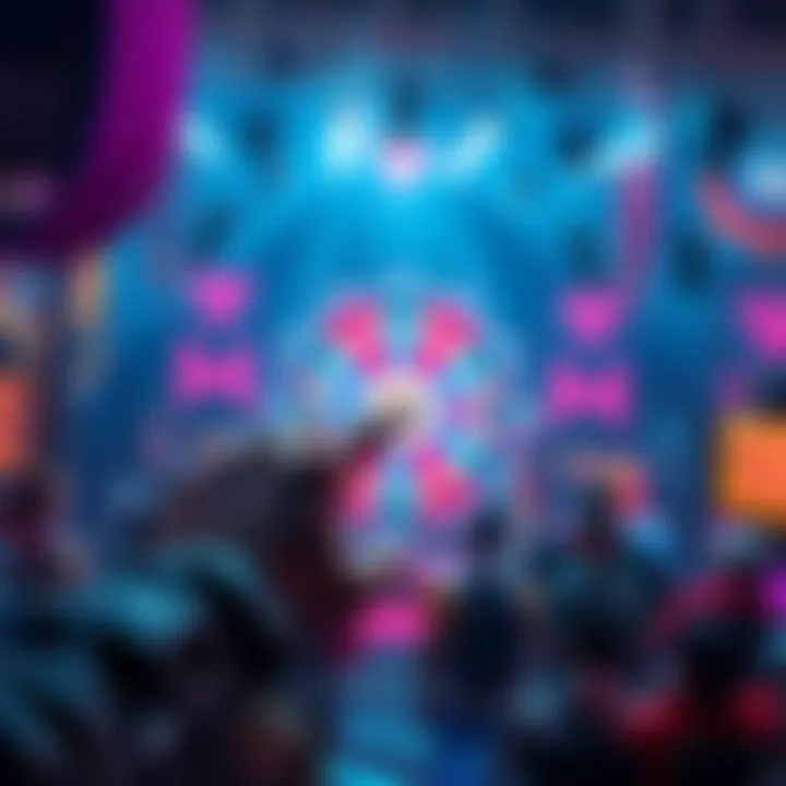 A player clicks on the diamond icon on the top bar for quick access to the diamond wheel, with the event overview in the background.