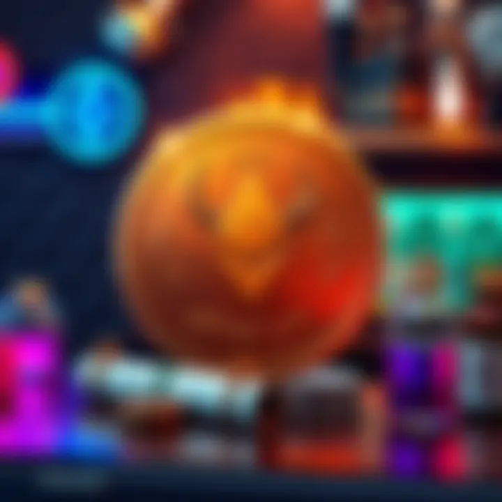 Visual representation of Sick Buffalo token alongside Ethereum symbols and real-world assets like a bar, illustrating its unique features and community focus